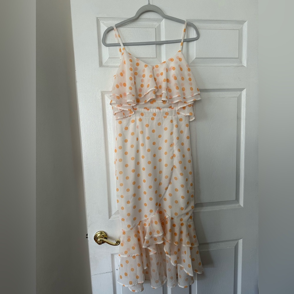 Print Polka Dot Off Shoulder Dress